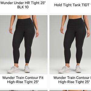 Wunder Train Contour Fit High-Rise Tights in Black